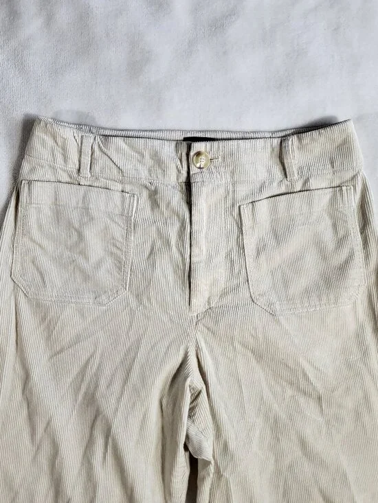 Maeve by Anthropologie - The Colette Cropped Wide-Leg Corduroy Pants - 31 - Picture 4 of 14